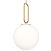 Eurofase Lighting Prospect 12" Wide Pendant with Opal Glass Shade Gold