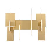Eurofase Lighting Coburg 9 Light 33" Wide LED Chandelier Painting Bronze