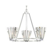 Eurofase Lighting Ricca 3 Light 29" Wide Crystal Ring Chandelier Chrome