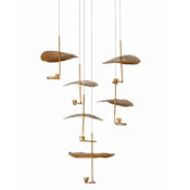 Eurofase Lighting Lagatto 6 Light 28" Wide LED Suspension Multi Light Pendant Bronze