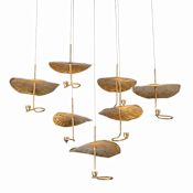 Eurofase Lighting Lagatto 9 Light 24" Wide LED Suspension Multi Light Pendant Bronze