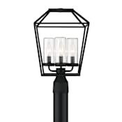 Eurofase Lighting Bastille 4 Light 18" Tall Outdoor Single Head Post Light Satin Black