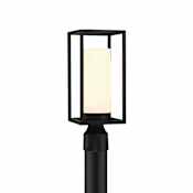 Eurofase Lighting Ren 15" Tall Outdoor Single Head Post Light Satin Black