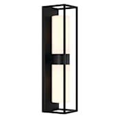 Eurofase Lighting Ren 2 Light 23" Tall Outdoor Wall Sconce Satin Black