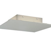 Eurofase Lighting Annette 12" Wide LED Outdoor Flush Mount Square Ceiling Fixture Silver
