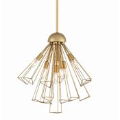 Eurofase Lighting Dendelio 7 Light 20" Wide Abstract Multi Light Pendant Gold