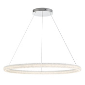 Eurofase Lighting Sassi 48" Wide LED Ring Chandelier Chrome