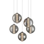 Eurofase Lighting Atomo 26" Wide LED Chandelier Matte Black