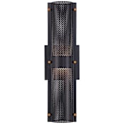 Eurofase Lighting Westcliffe 17" Tall LED Outdoor Wall Sconce Black / Gold