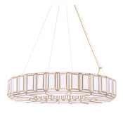 Eurofase Lighting Belmont 12 Light 37" Wide Ring Chandelier Brass