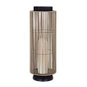 Eurofase Lighting Aden 46" Tall Column Outdoor Lamp with Weaved Cord Shade Khaki