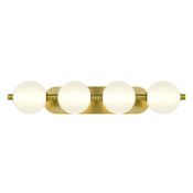 Eurofase Lighting Palmas 4 Light 30" Wide LED Vanity Light Gold