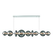 Eurofase Lighting Atomo 74" Wide LED Linear Chandelier Chrome