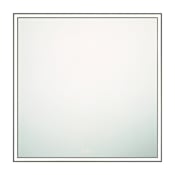 Eurofase Lighting Nixon 36" W x 36" H Modern Square AluminumBathroom Wall Mirror with LED Lighting Black