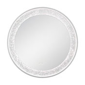 Eurofase Lighting Anya 30" Diameter Modern Circular Bathroom Wall Mirror with LED Lighting Silver