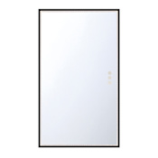 Eurofase Lighting Cerissa 54" W x 32" H Modern Rectangular Bathroom Wall Mirror with LED Lighting Black