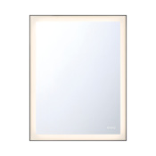 Eurofase Lighting Lenora 28" W x 36" H Modern Rectangular Bathroom Wall Mirror with LED Lighting Black