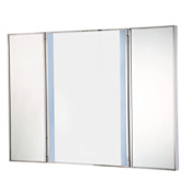 Eurofase Lighting Trias 43-1/2" W x 31-1/2" H Modern Rectangular Bathroom Wall Mirror with LED Lighting Mirrored