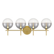 Eurofase Lighting Iissa 4 Light 30" Wide Vanity Light Gold