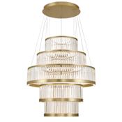 Eurofase Lighting Empra 5 Light 48" Wide LED Ring Chandelier Gold