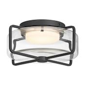 Eurofase Lighting Florin 10" Wide LED Flush Mount Outdoor Outdoor Ceiling Fixture Sand Black
