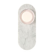 Eurofase Lighting Sternn 15" Tall LED Outdoor Wall Sconce Marble White / Clear Smooth