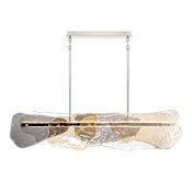 Eurofase Lighting Grotto 58" Wide LED Linear Chandelier Polished Nickel
