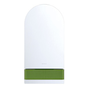 Eurofase Lighting Erabel 24"W x 48"H Arched Flat Frameless Wall Mounted Bathroom Mirror with Lighting Tendril Green
