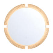 Eurofase Lighting Sadona 30" Diameter Circular Flat Framed Wall Mounted Bathroom Mirror with Lighting Travertine