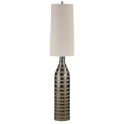 Everren Crake 2 Light 67" Tall Torchiere Floor Lamp Dark Brown
