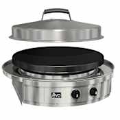 EVO Professional 36,267 BTU 36 Inch Wide Natural Gas Built-In Grill with Seasoned Cooking Surface Stainless