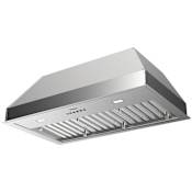 Faber Inca PRO 18 Series 1,200 CFM 44 Inch Wide Range Hood Insert with Automatic Shutdown and Baffle Filters Stainless Steel