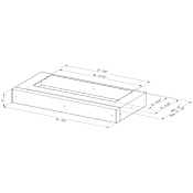 Faber 36 Inch Adjustable Range Hood Liner N/A
