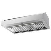 Faber Solano Pro 11 Series 600 CFM 36 Inch Wide Under Cabinet Range Hood with Tunable Lighting and WIFI Connectivity Stainless Steel