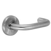 Falcon Grade 1 Passage Sutro-Gala Door Lever Mortise Set from the M Collection Satin Chrome