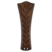Fanimation 26" Concave Ribbed Carved Wood Blades for 60" Ceiling Fans - Set of 5 Walnut