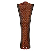 Fanimation 26" Concave Carved Wood Blades with Woven Bamboo for 60" Ceiling Fans - Set of 5 Walnut
