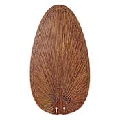 Fanimation Islander DC 23" Oval Composite Narrow Palm Blades for 52" Ceiling Fans - Set of 5 Brown