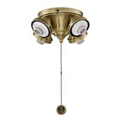 Fanimation 4 Light LED Light Kit Antique Brass
