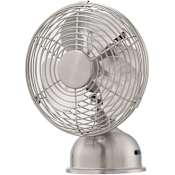 Fanimation Junior Breeze 6" Diameter Table Fan with Rechargeable Battery Brushed Nickel