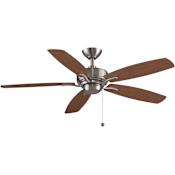 Fanimation Aire Deluxe 52" 5 Blade Energy Star Indoor Ceiling Fan - Blades Included, and FanSync Compatible Brushed Nickel