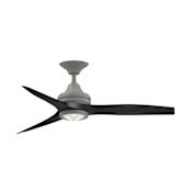 Fanimation Spitfire 48" 3 Blade Smart LED Indoor / Outdoor Ceiling Fan with Remote Control Included Antique Graphite / Black