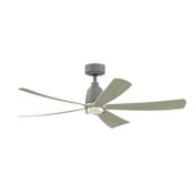 Fanimation Kute5 52" 5 Blade Smart LED Indoor / Outdoor Ceiling Fan with Double-Walled Light Kit with Remote Control Included Antique Graphite