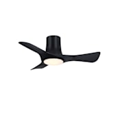 Fanimation Corke 36" 3 Blade Indoor Smart LED Ceiling Fan with Remote Control Black / Black