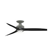 Fanimation Spitfire 54" 3 Blade Smart LED Indoor / Outdoor Hugger Ceiling Fan with Remote Control Included Antique Graphite / Black