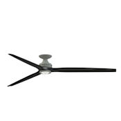 Fanimation Spitfire 84" 3 Blade Smart LED Indoor / Outdoor Hugger Ceiling Fan with Remote Control Included Antique Graphite / Black