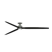 Fanimation Spitfire 96" 3 Blade Smart LED Indoor / Outdoor Hugger Ceiling Fan with Remote Control Included Antique Graphite / Black