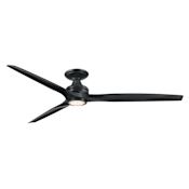 Fanimation Spitfire DC 72" 3 Blade Indoor / Outdoor Smart LED Ceiling Fan Black