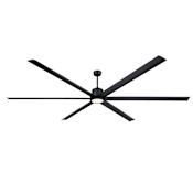 Fanimation Pendry Max 120" 6 Blade Smart LED Outdoor Ceiling Fan with Remote Control Included Black / Black