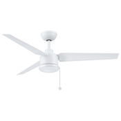 Fanimation PC-DC 52" 3 Blade Indoor / Outdoor Smart Hanging Ceiling Fan Matte White